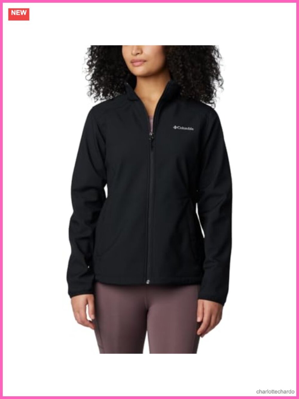Softshell Jacket Water Wind Resistant Zip-Up Drawcord Hem Zippered Pockets
